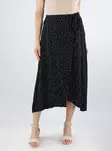 Pieces prickig omlottkjol Omlott svart/ny prick - Kjolar - 138472 - 1