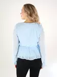 Vero Moda damskjorta Frill Pleat ice water - Långärmade tröjor för  damer - 138822 - 2