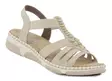 Rieker damsandaler med bred läst 66201-62 beige - Rieker sandals - 140622 - 1