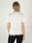 Vero Moda T-shirt VMSARA METTE LACE SS T-SHIRT JRS snow white - T-shirts för damer - 142042 - 2