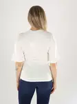 Aware by Vero Moda T-shirt AWNAVARO 2/4 O-NECK TOPP snövit - T-shirts för damer - 141322 - 2