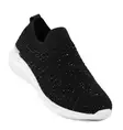 Migant glitter sneakers för damer A923-129 svart - Migant sneakers - 138062 - 1