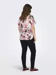 Only Carmakoma dam plus size t-shirt cloud dancer/sommarflo - T-shirts för damer - 138142 - 4