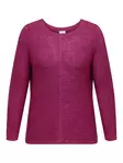 Only Carmakoma plus size tröja Ny Foxy granita - Stickat för damer - 137062 - 1