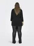 Only Carmakoma plus size skjorta A-Shape 3/4 svart - Långärmade tröjor för damer - 136572 - 2