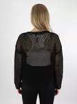 Only damtröja Struktur O-Neck svart - Stickat för damer - 138032 - 2