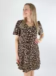 Vero Moda leopardmönstrad klänning SS Short tiger eye/leo - Klänningar och tunikor - 138562 - 1