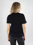 Vero Moda dam t-shirt i ekologisk bomull svart/silver - T-shirts för damer - 139502 - 2