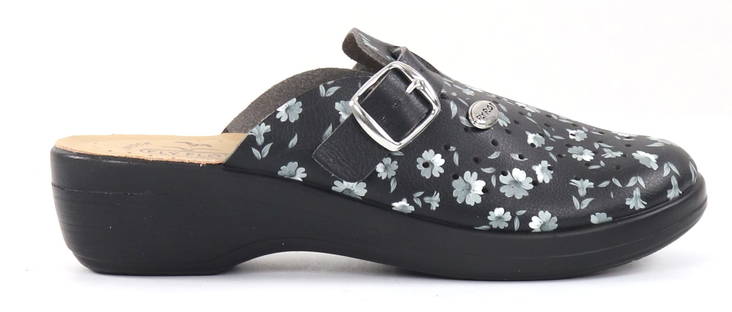 Fly Flot dam arbetsskor med blommöster 526-026 grigio - Arbetsskor för damer - 132342 - 1
