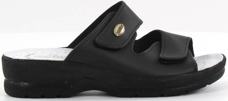 Golden Fit dam slip-ins 714 läder svart - Arbetsskor för damer - 129742 - 1