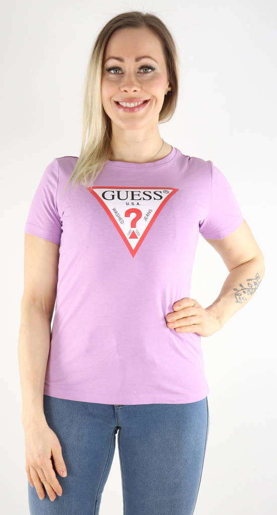 Guess dam stretchig T-shirt, W1YI1BI3Z11 lila - T-shirts för damer - 130732 - 1