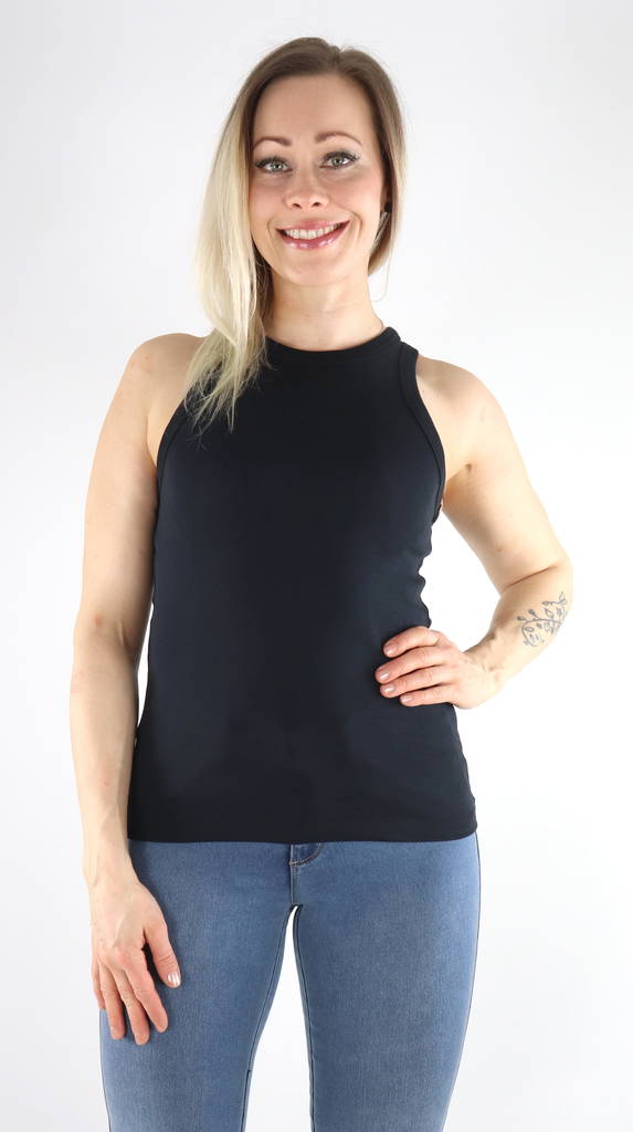 JJXX Top Carla stretch tank, svart - Toppar för damer - 130822 - 1