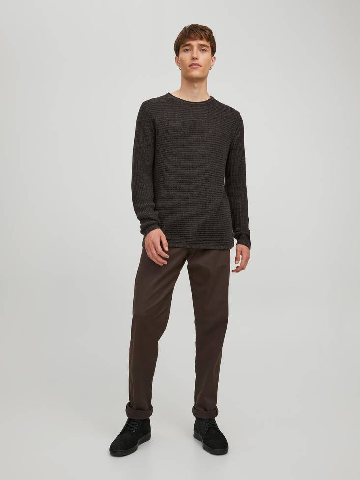 Jack&Jones Tröja Phil mulch/twisted - Stickat för herrar - 132162 - 1