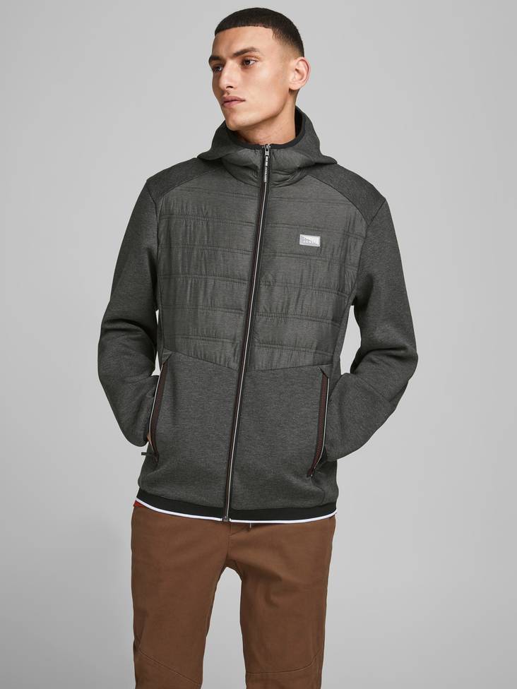 Jack & Jones vattenavvisande herr jacka Toby hybrid svart - Jackor och parkas för herrar - 130832 - 1