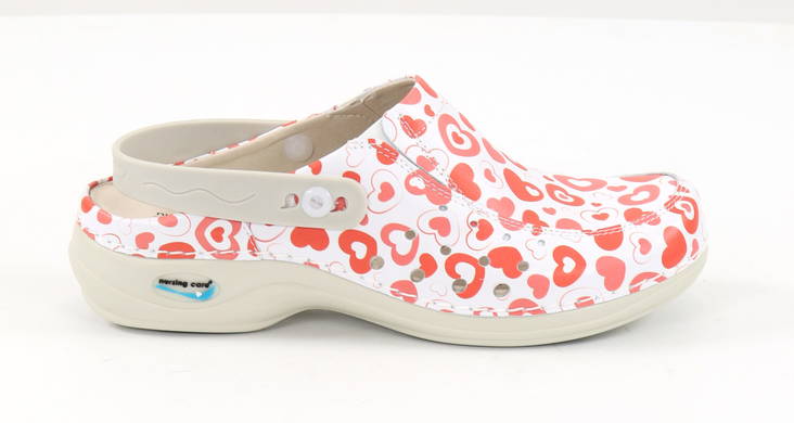 Nursing Care maskintvättbara sandaler läder Hearts - Arbetsskor för damer - 129902 - 1