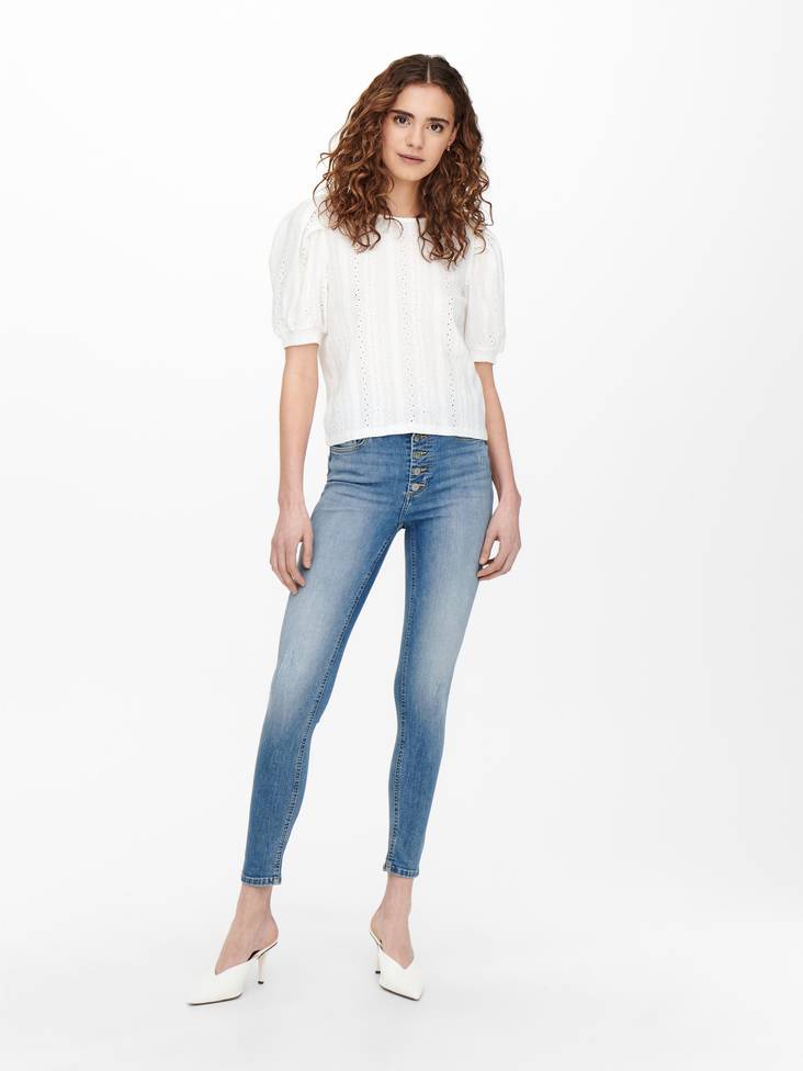 Only Jeans Blush hw ankel, ljusblå - Jeans för damer - 131272 - 1