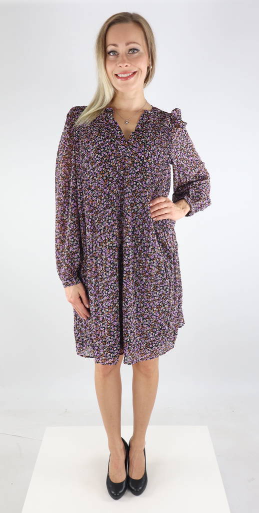 Only Klänning Rachel short svart/lila dit - Klänningar och tunikor - 131592 - 1