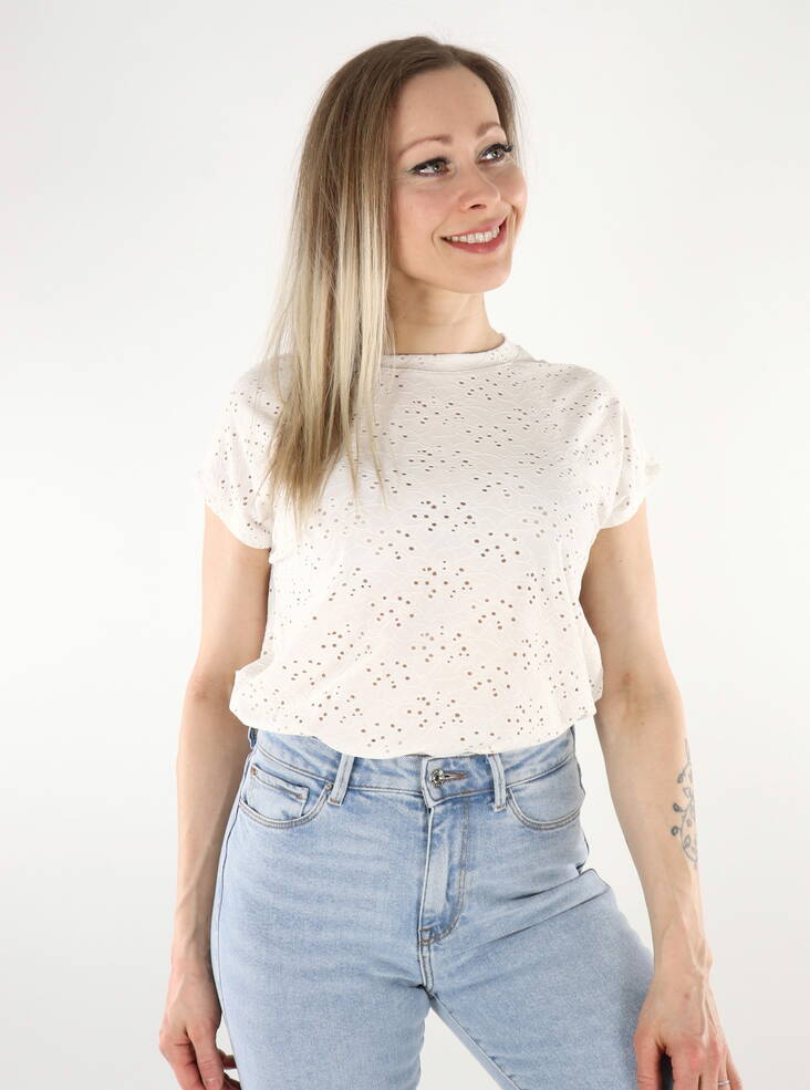 Only dam t-shirt cloud dancer - T-shirts för damer - 136042 - 1