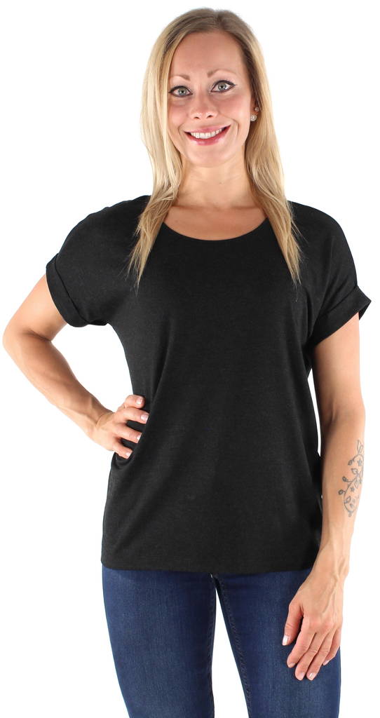 Only dam t-shirt, lös passform Moster svart - T-shirts för damer - 121422 - 1