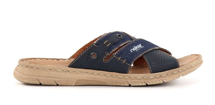 Rieker herrmulor 21384-14 blå - Sandaler för herrar - 135362 - 1