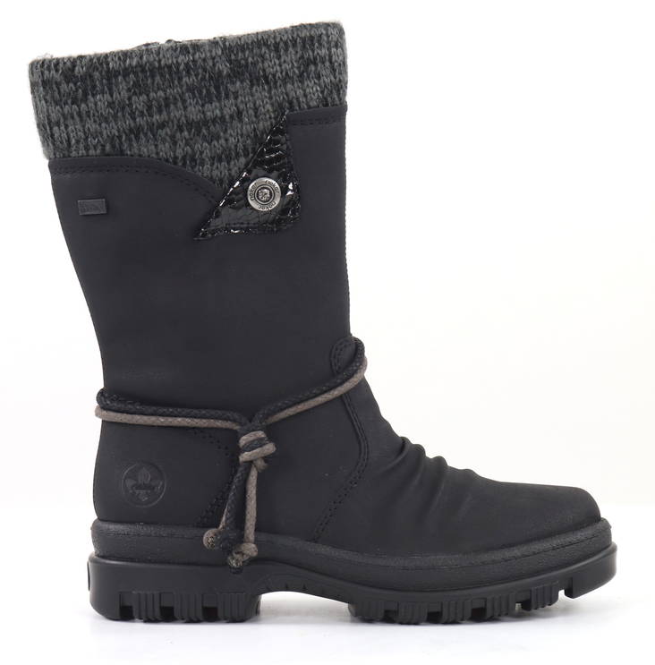 Rieker Dubbskor med RiekerTex X8283-00 svart - Rieker ankelboots - 132152 - 1