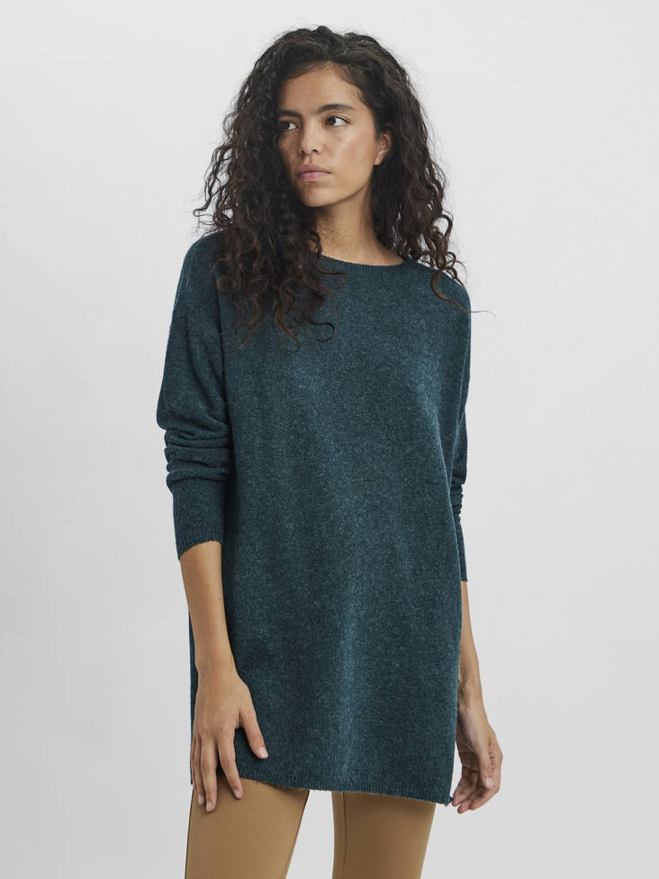 Vero Moda Stickad tröja Brilliant long sea moss - Stickat för damer - 129062 - 1