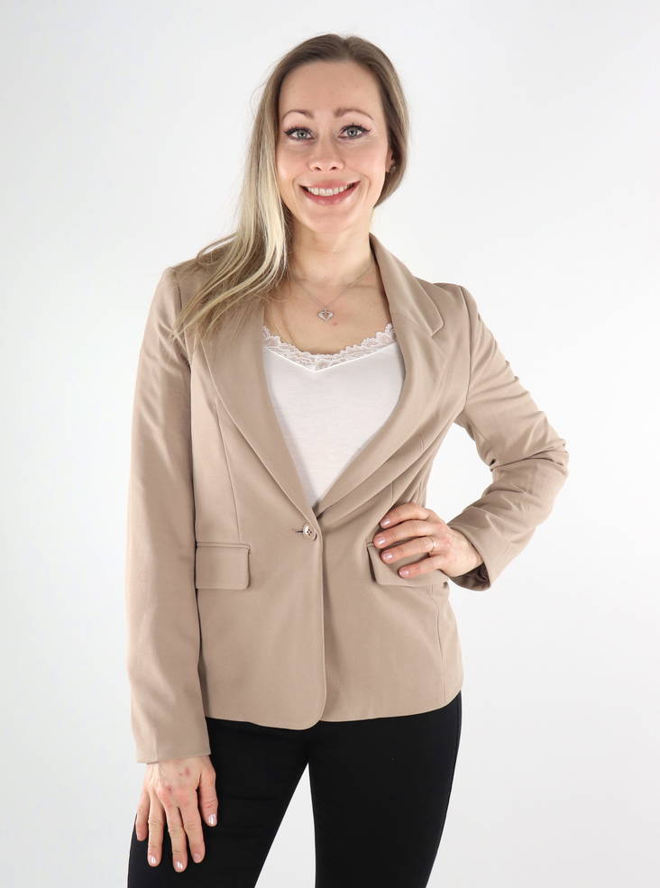 Dam blazer Vero ModaZamira Slim silver mink - Kavajer för damer - 135272 - 1