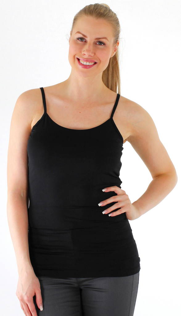 Vila dam topp Surface strap, svart, vit, naturvit - Toppar för damer - 112452 - 1