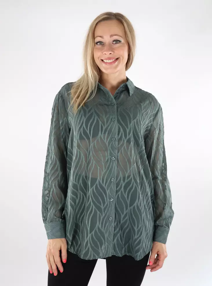 Vero Moda damblus Oversize Balsamgrön - Skjortor och blusar för damer - 136832 - 1