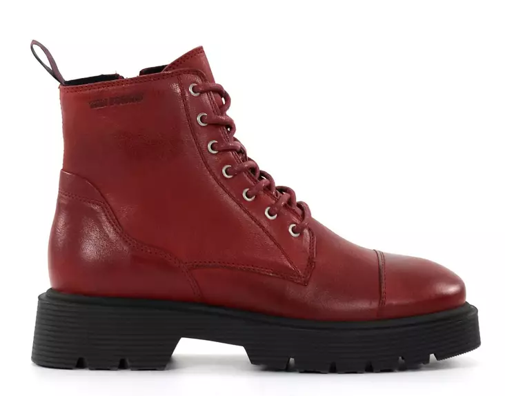 Ten Points ankelboots i läder för damer Mimmi 60501 röd - Stövletter och kängor för damer - 136922 - 1