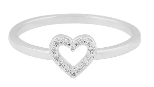 Snö of Sweden Ring Nisi hjärta silver/klar - Ringar - 138652 - 1