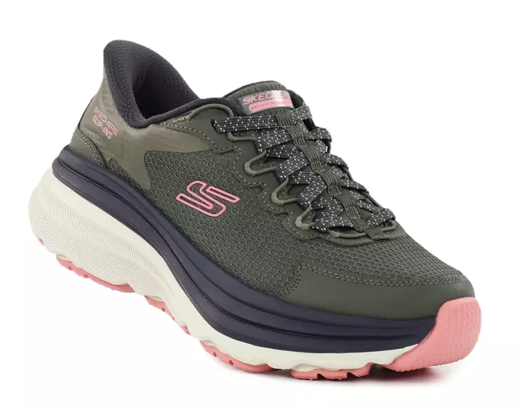 Skechers damsneakers 180265/OLPK ZIPRUS olivgrön/rosa - Skechers sneakers - 139162 - 1