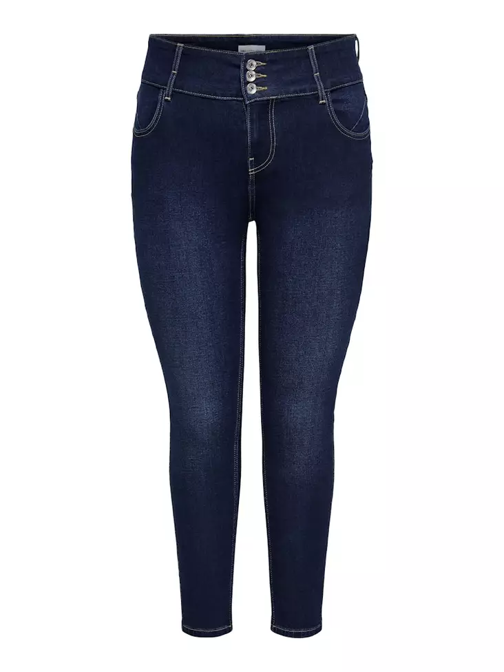Carmakoma Jeans hw mellanblå - Jeans för damer - 139202 - 1