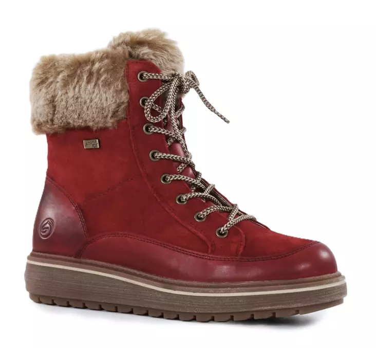 Rieker Remonte damstövletter med nitar D0U78-35 röd - Rieker ankelboots - 139612 - 1