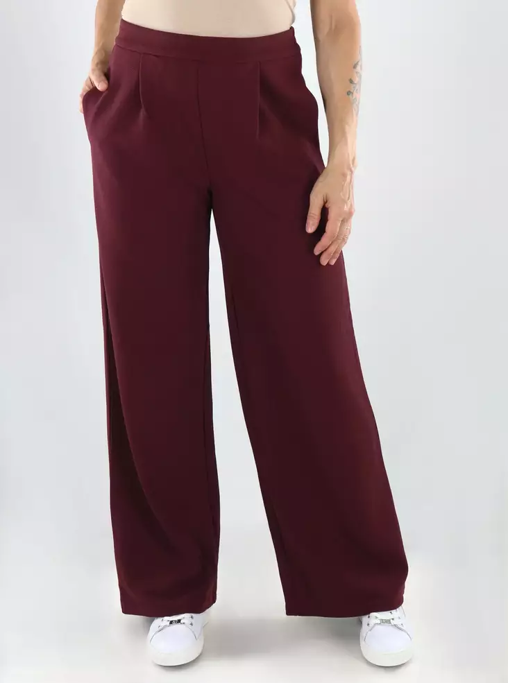 Vila byxor HW WIDE PLEAT port royale - Byxor för damer - 141392 - 1