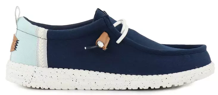 HEYDUDE Skor Wally Craft Linen marinblå kavaj/multifärgad - Promenadskor för herrar - 140872 - 1