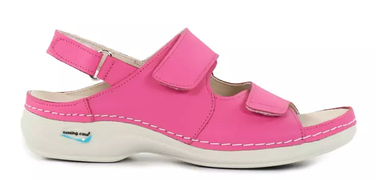 Nursing Care Maskintvättbara arbetsskor i äkta läder WG909 Fuchsia - Arbetsskor för damer - 112202 - 1
