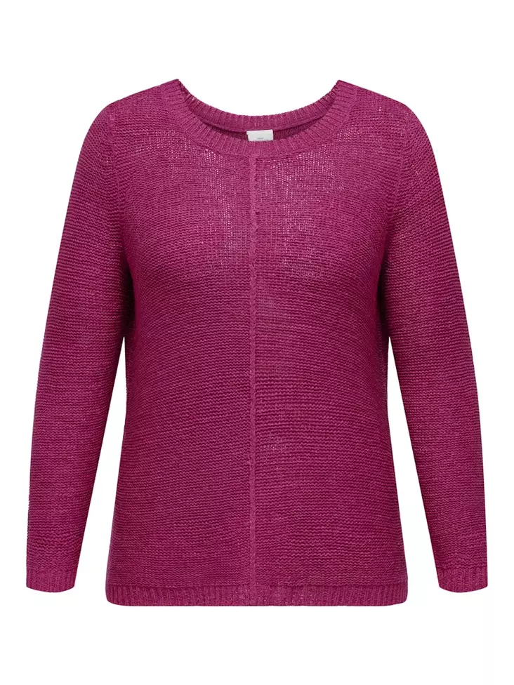 Only Carmakoma plus size tröja Ny Foxy granita - Stickat för damer - 137062 - 1