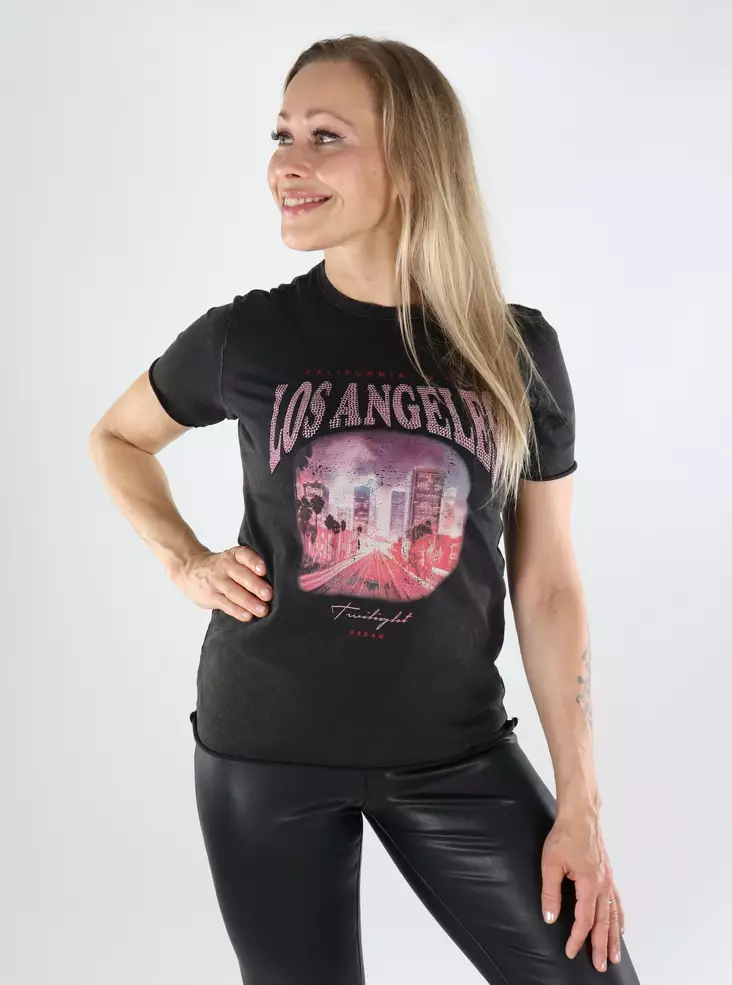 Only dam t-shirt svart/Los Angeles - T-shirts för damer - 138872 - 1