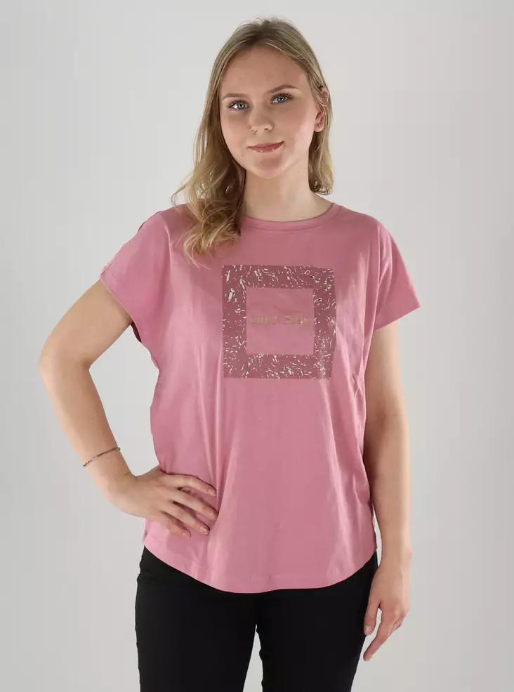 Only Play T-shirt ONPAUB-SPARA PÅ LÖSA SKOR Lila/v.Deco ro - Sport T-shirts för damer - 141312 - 1