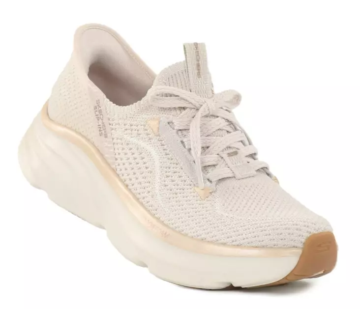 Skechers Damsneakers 150584/NTGD - D'LUX VAPOR - EVENING GLOW natur/guld - Skechers sneakers - 138692 - 1
