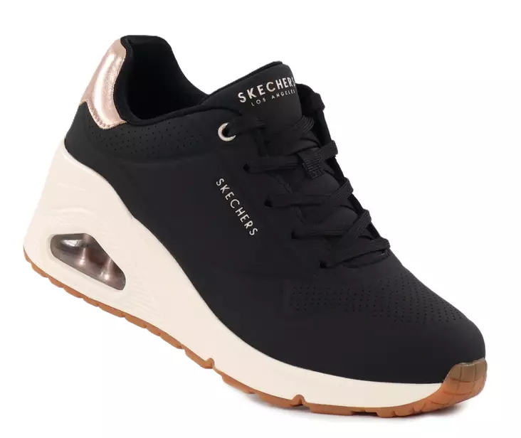 Skechers dam sneakers 177520/BLK UNO WEDGE - HI STEPS svart - Skechers sneakers - 138072 - 1