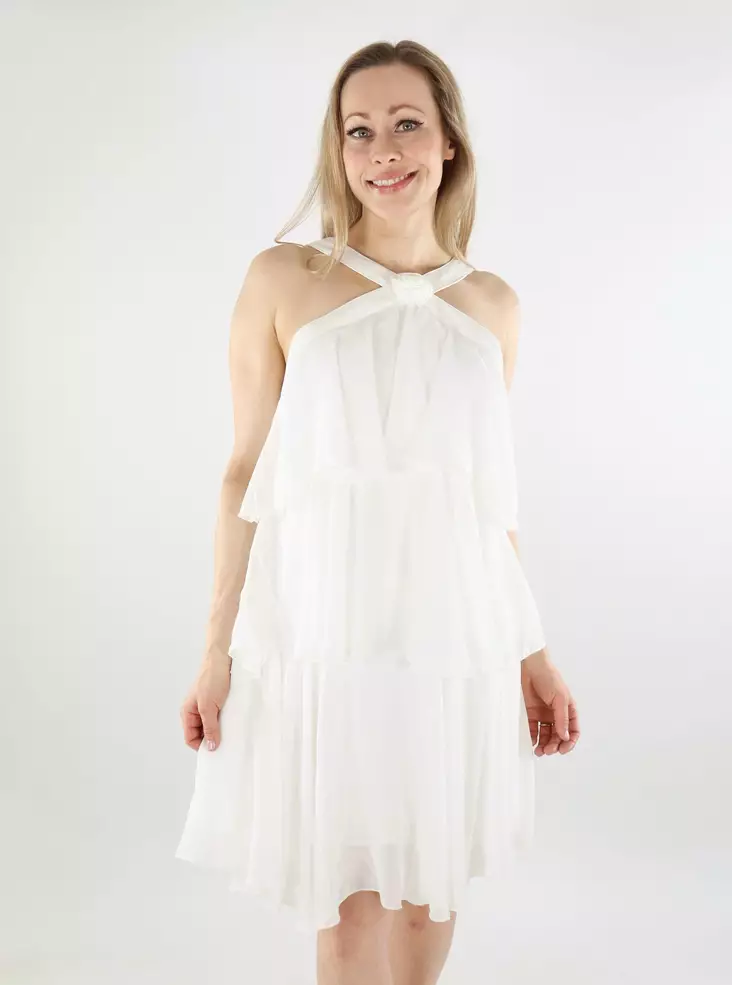 Vero Moda volangklänning Volang Kort snövit - Klänningar och tunikor - 138212 - 1