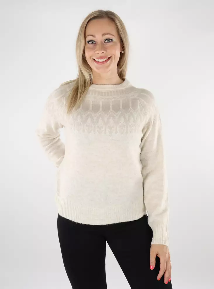 Vero Moda damtröja Nordic björk/v. silver - Stickat för damer - 136822 - 1