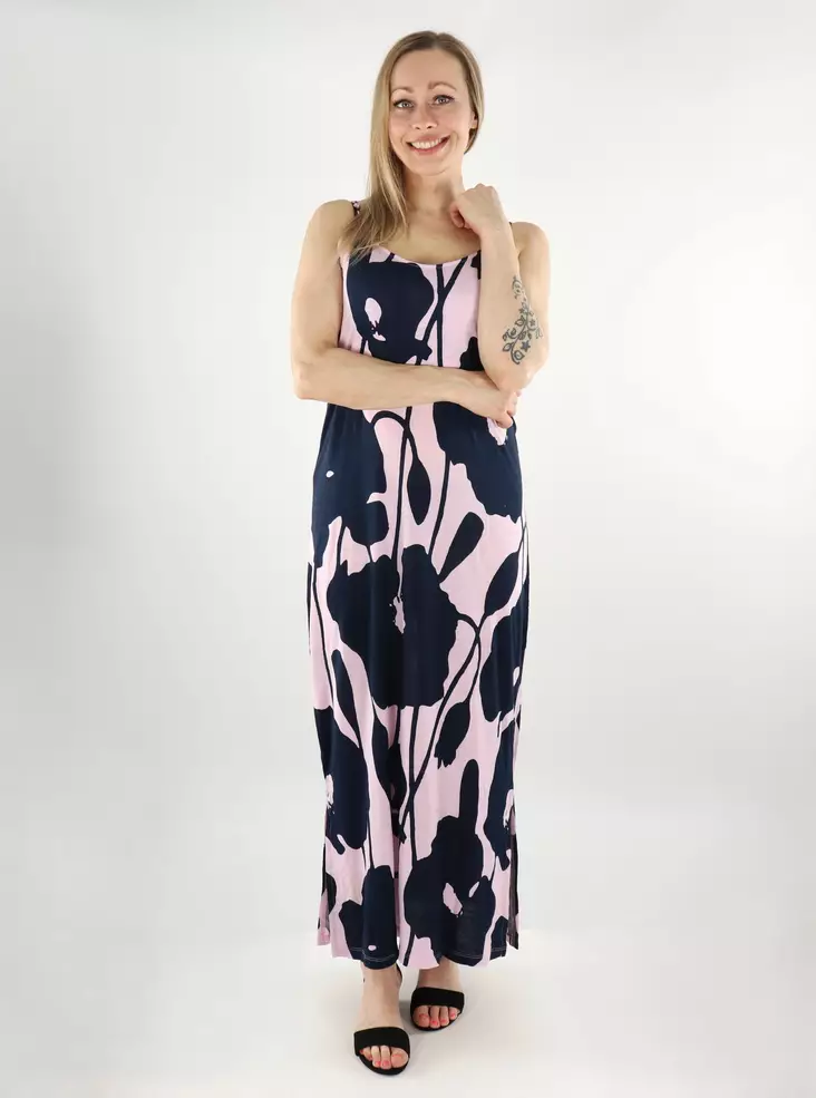 Vila lång jersey klänning blåsig orkidé/blomma - Klänningar och tunikor - 138262 - 1