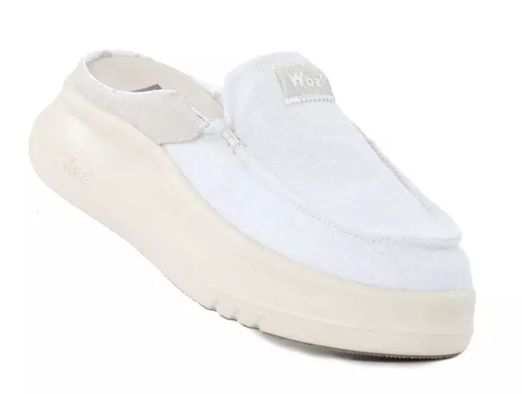 Woz? damtofflor Jane-Lofty glittervita - Promenadskor för damer - 138522 - 1