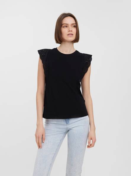 Vero Moda dam Topp i bomull Hollyn svart - Toppar för damer - 130753 - 1