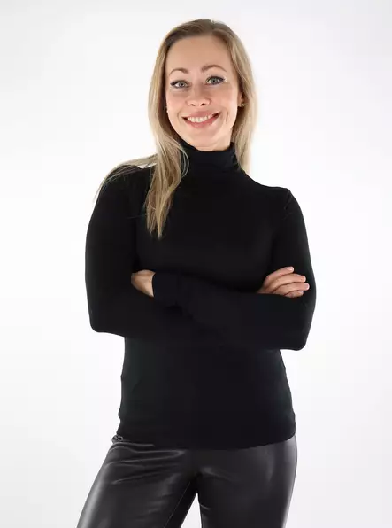 Vero Moda dam pikétröja Rollneck svart - Långärmade tröjor för  damer - 137003 - 1