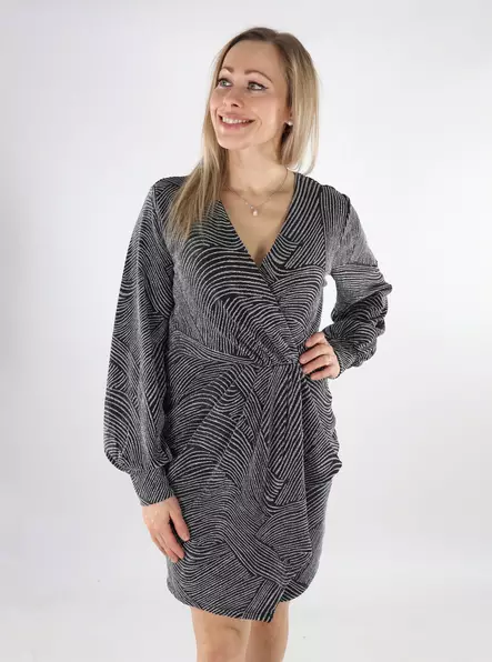 Vila klänning Glitter svart/silver lur - Klänningar och tunikor - 137393 - 1