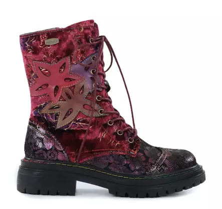 Laura Vita dam ankelboots Kandyo 83 rouge - Stövletter och kängor för damer - 139533 - 1